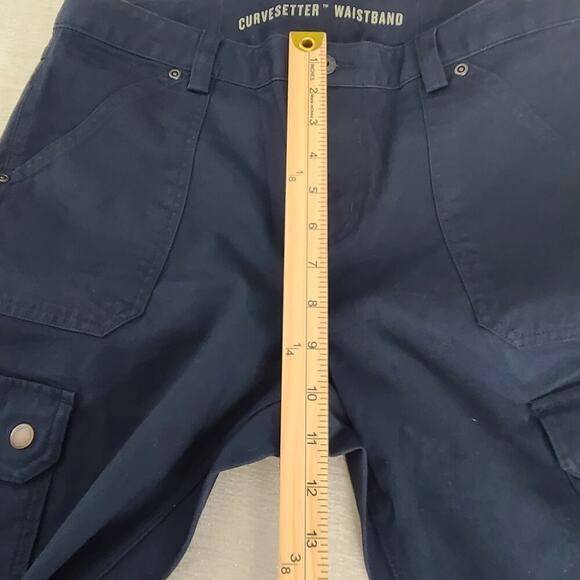 Duluth Women’s DuluthFlex Fire Hose Slim Leg Cargo Pant Navy work wear Utility - Picture 15 of 16